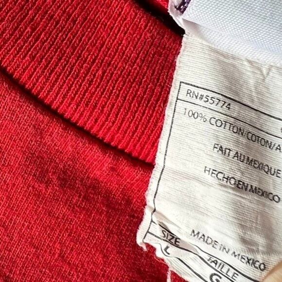 Majestic Anaheim Angels Boy's L Torri Hunter #48 Red Baseball Shirt - Picture 6 of 6